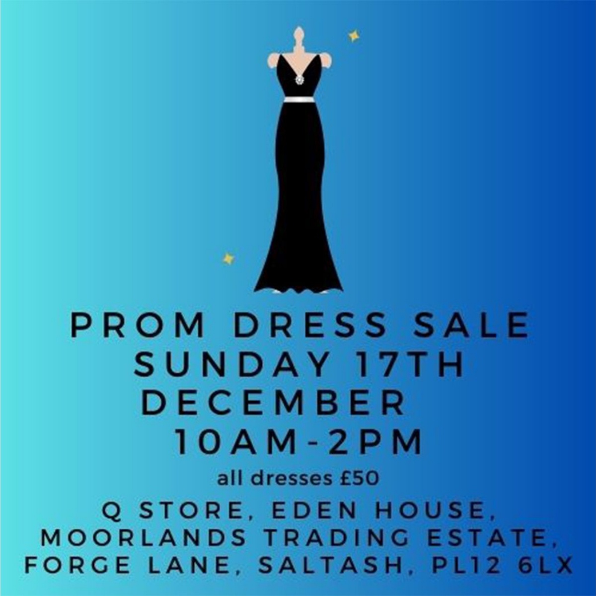 Plymouth High School for Girls Prom Dress Sale 17th December